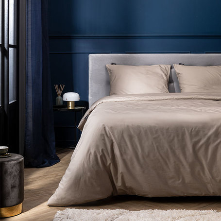 Dekbedovertrek beige