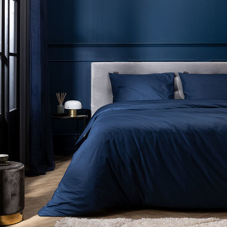 Dekbedovertrek donkerblauw